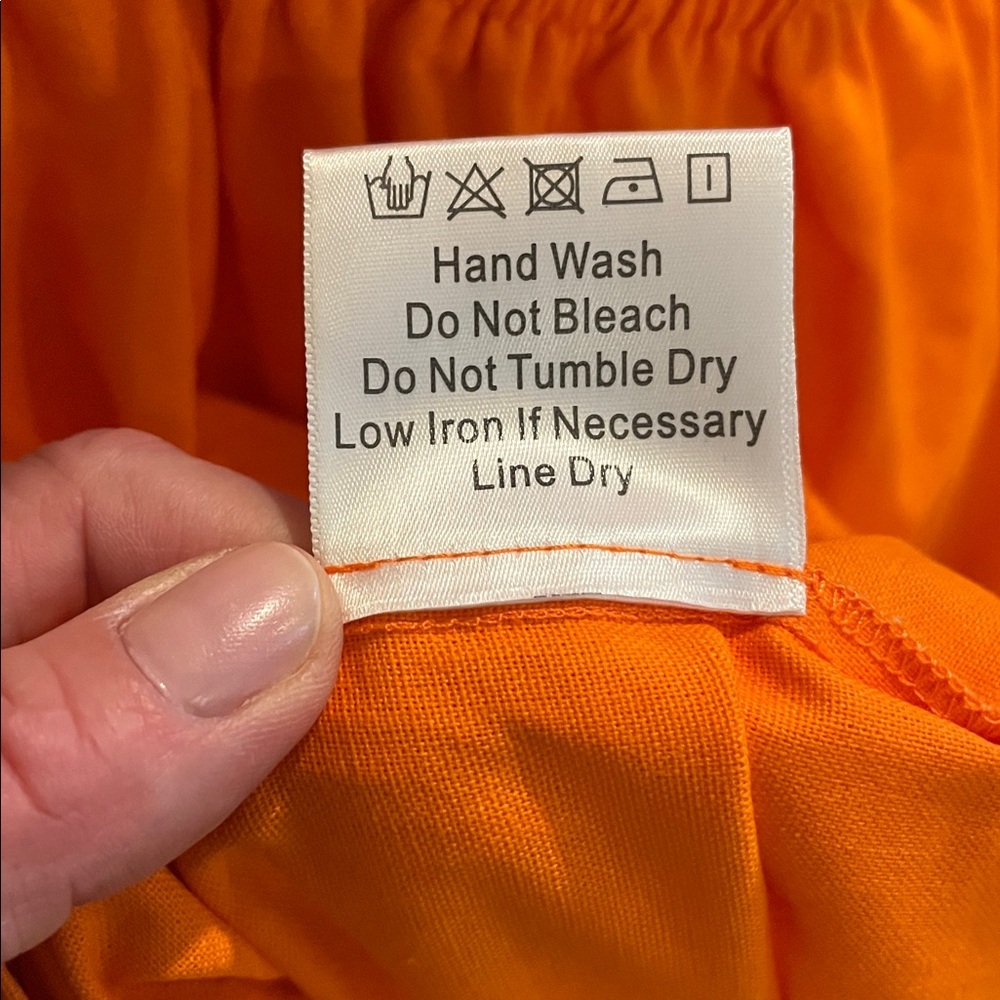Tangerine o.p.t. Maribella Linen Blend Midi Dress in Orange Glow - Picture 8 of 8